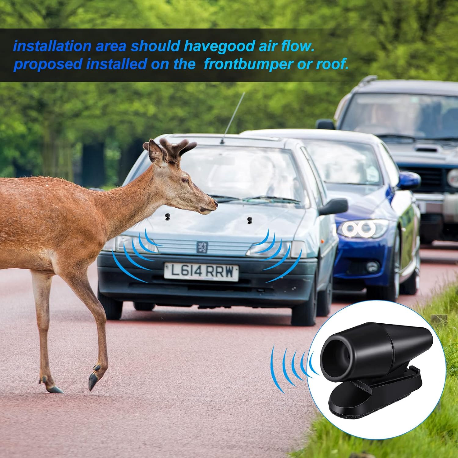 Frienda 20 silbatos de ciervo Save a Deer Whistles evita colisiones, silbatos de ciervo para dispositivos de advertencia de ciervos de automóvil,