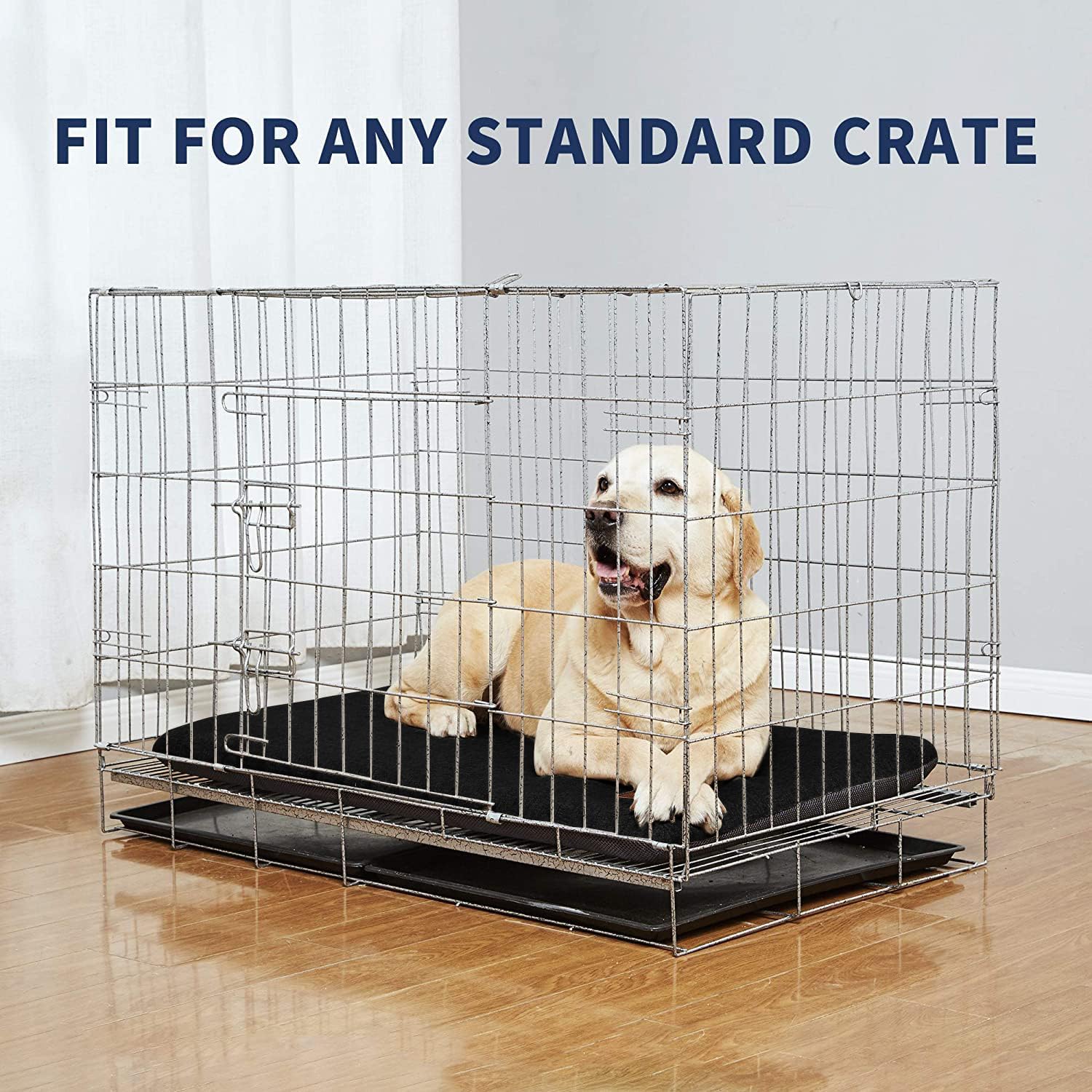 Cama pequeña para perro de 24 pulgadas, almohadilla para jaula de perro, duradera, lavable, impermeable, alfombra de cama para jaula de cama