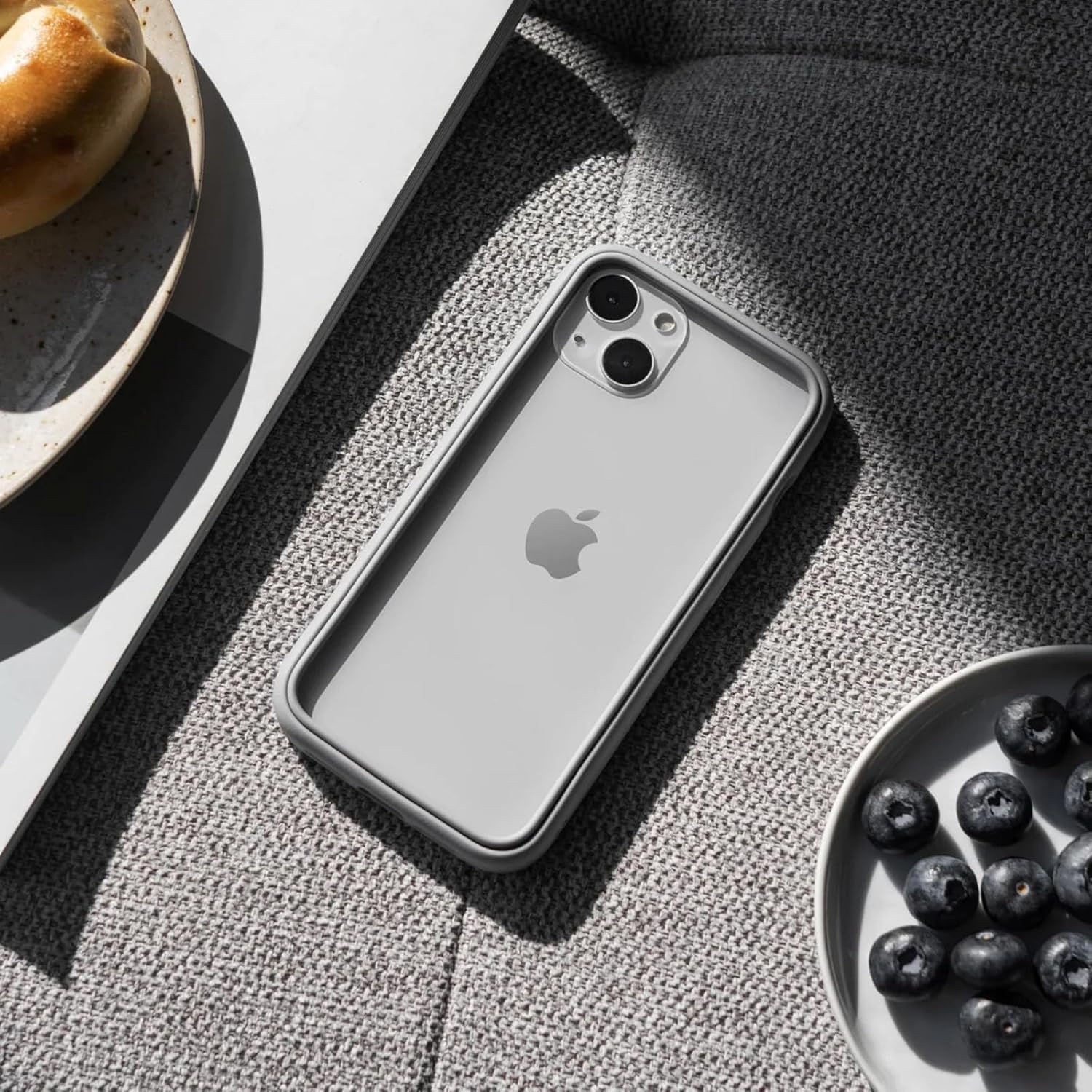 RhinoShield CrashGuard – Funda protectora de diseño delgado absorbente de golpes compatible con iPhone 15 Pro Max, protección contra caídas de 11