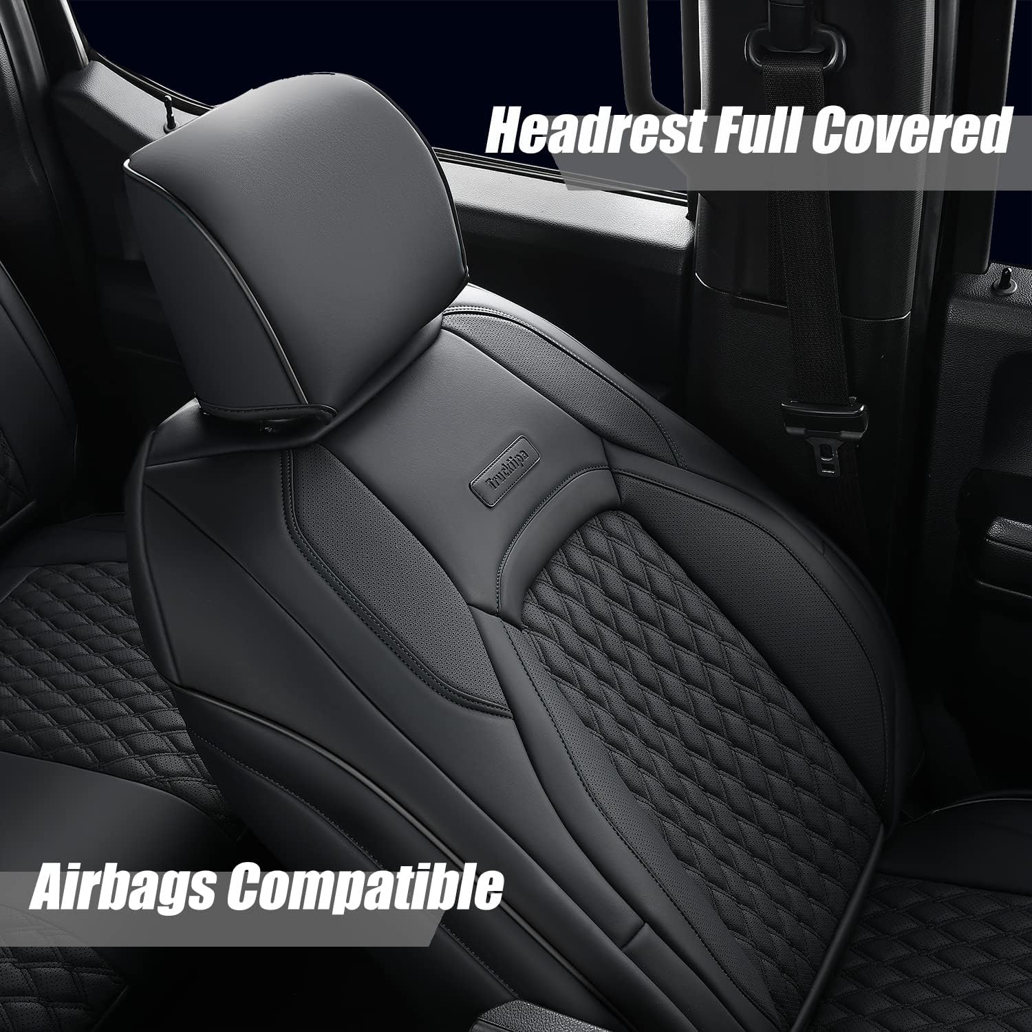 Fundas de asiento delantero F150, 2 unidades, de piel sintética, impermeables, para asientos de automóvil, accesorios para Ford, interior de camión