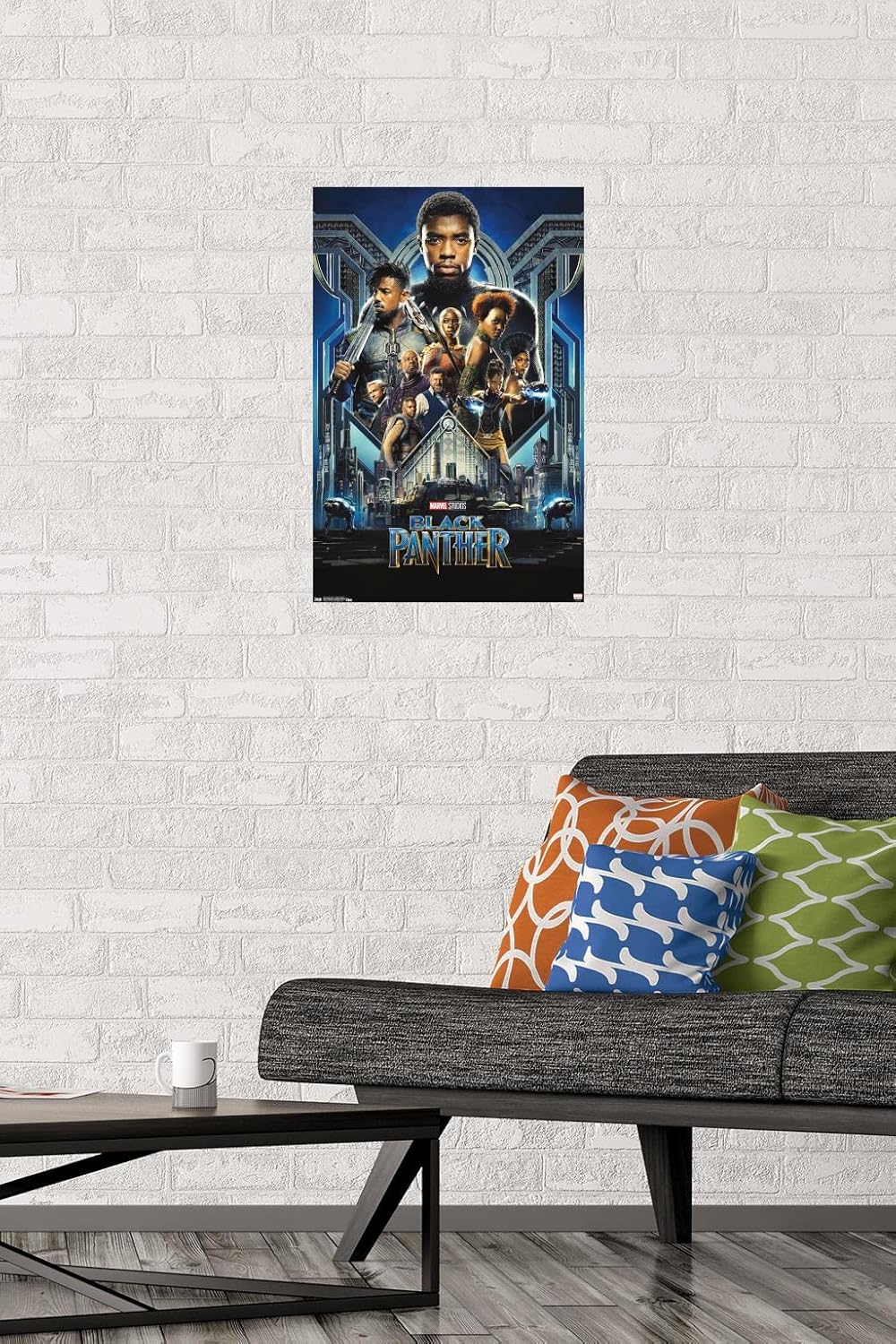 Trends International Marvel Cinematic Universe – Black Panther – Póster de pared de hoja del grupo uno, 14.725 x 22.375 pulgadas, paquete de póster