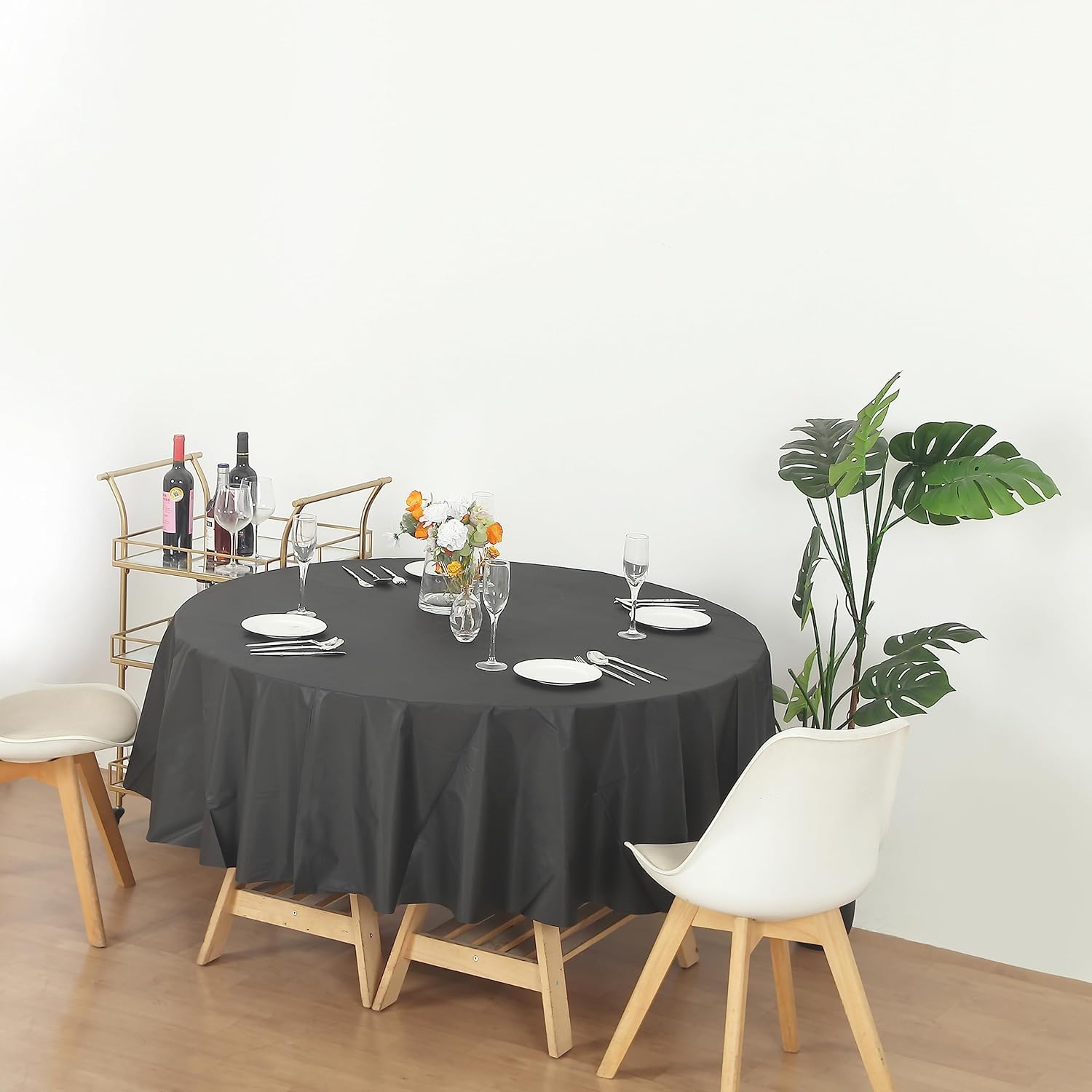 Evershine – Mantel de plástico resistente (reutilizable, 12 unidades)