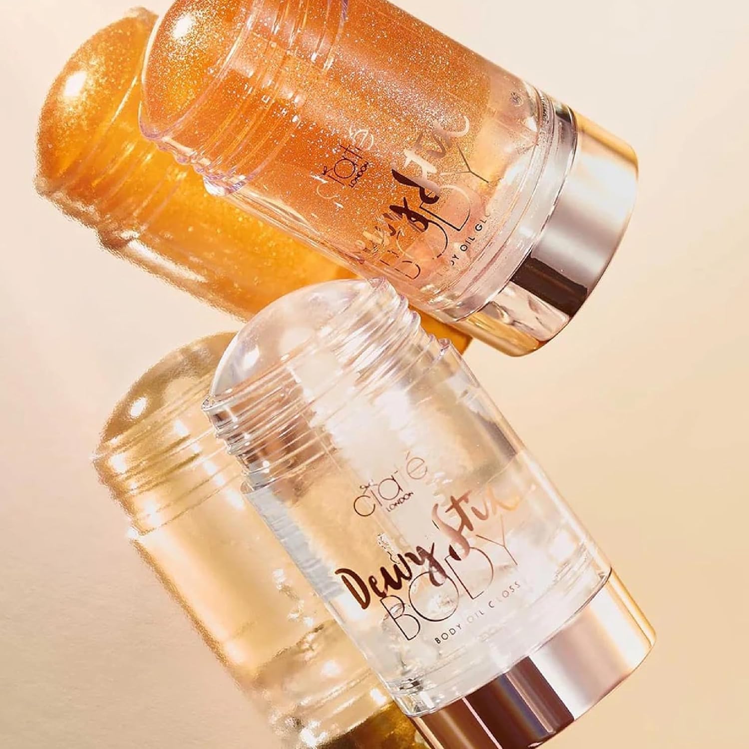 Ciaté London Shimmery Stick Dewy Stix Body Oil Gloss, Aceite de Coco Nutritivo, Extracto de Monoi Calmante – (Glow Catcher)