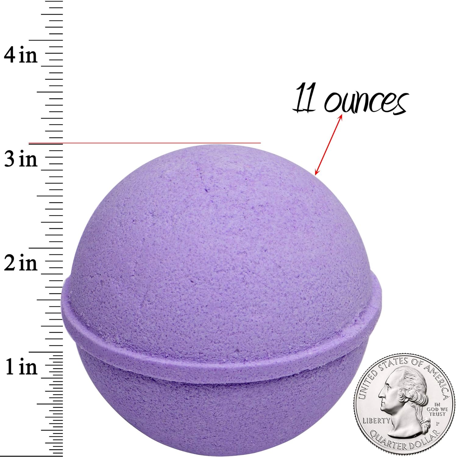 Ocean Breeze – Juego de 2 bombas de baño de lavanda con anillo tamaño 6 en el interior, cada una fabricada en Estados Unidos