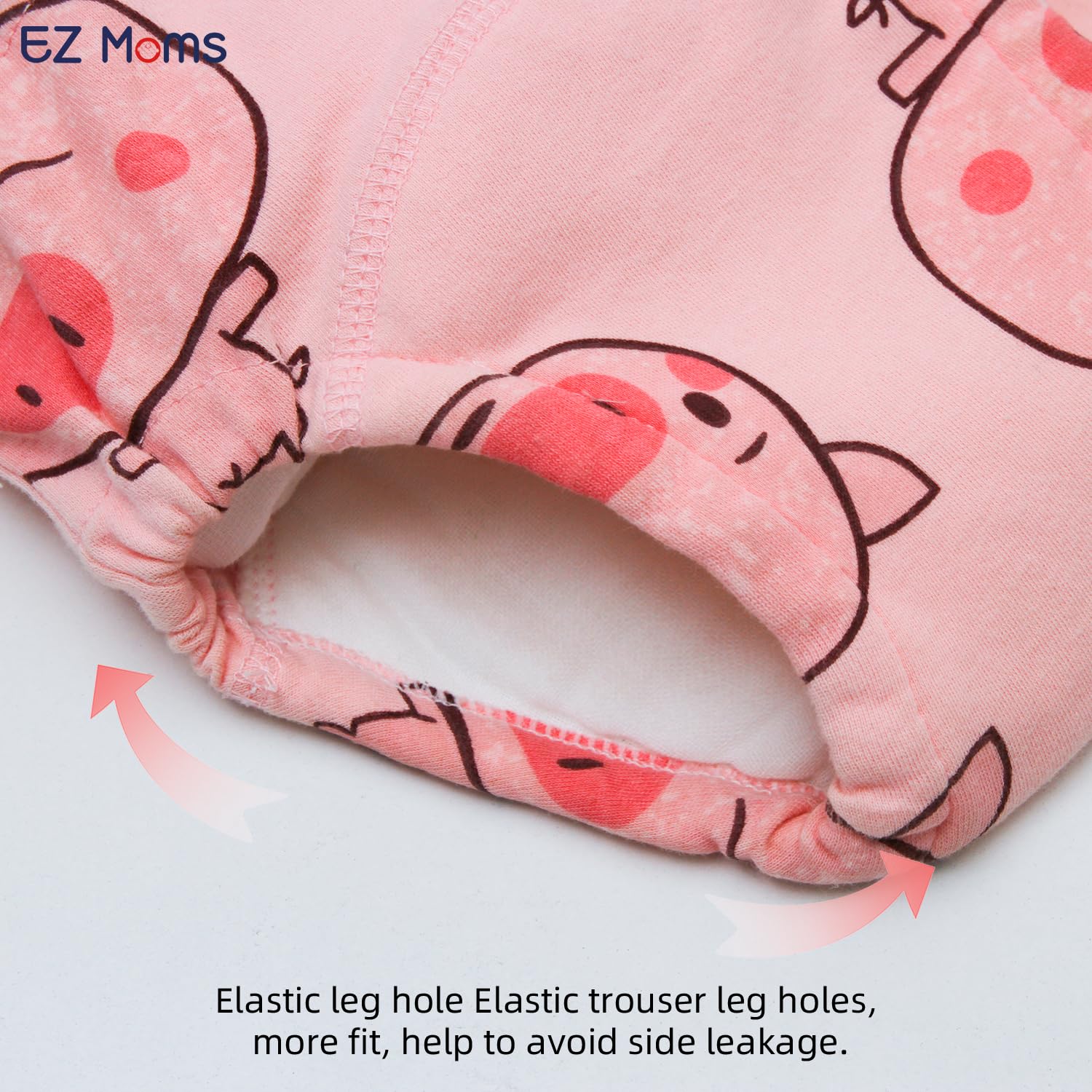 6 paquetes de ropa interior de absorción para niñas pequeñas, de algodón, reutilizables, para entrenamiento para ir al baño, ropa interior para