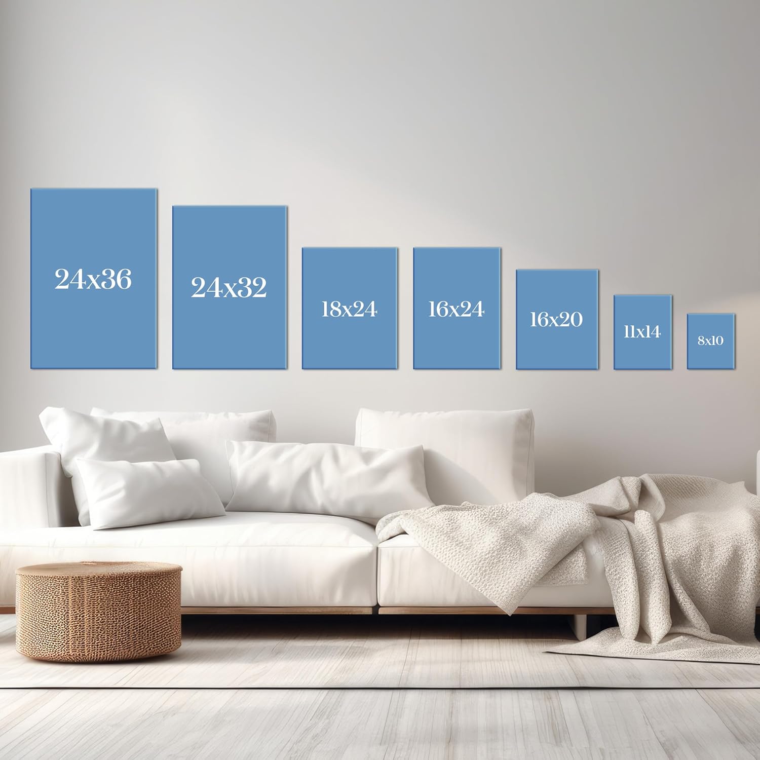 Trends International ART.COM Crea tus propias impresiones en lienzo personalizadas con tus fotos, carga imágenes personales o arte, 18 x 24 pulgadas