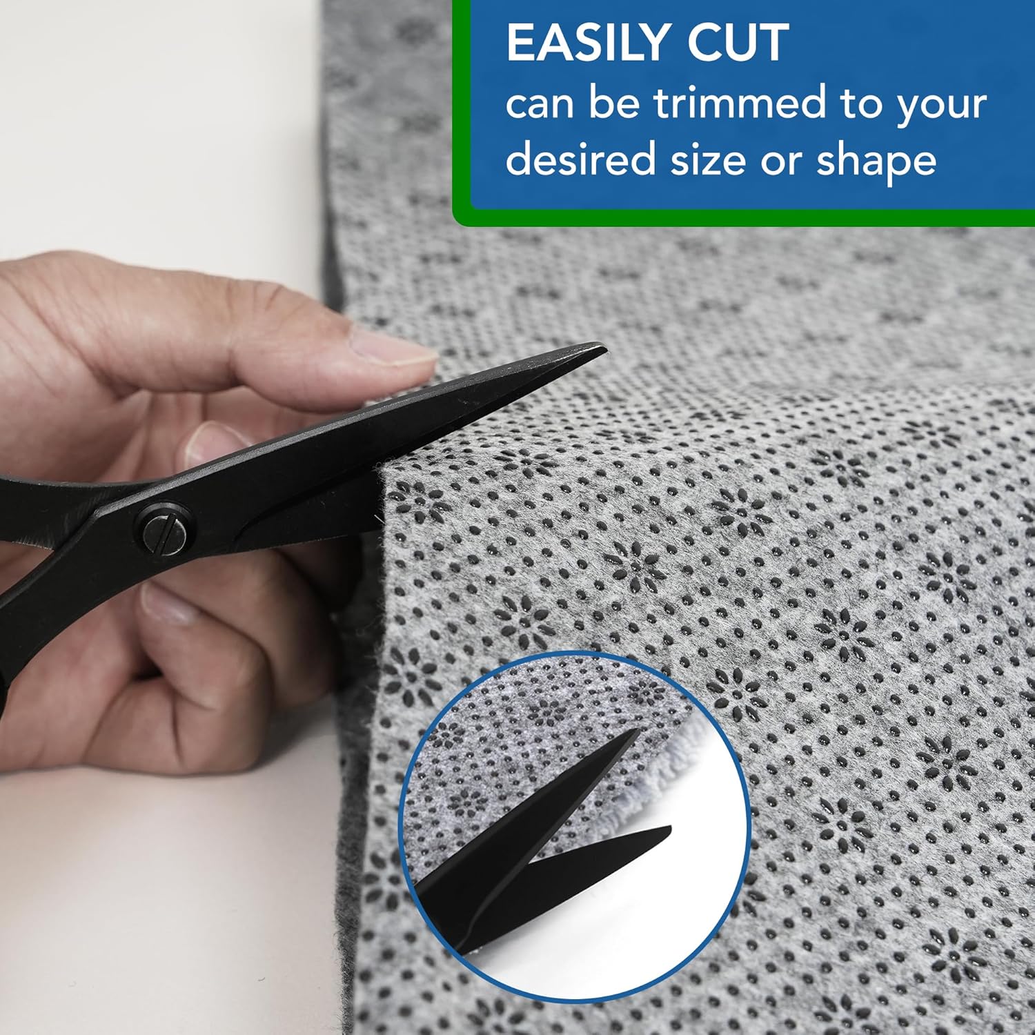 Non Slip Area Rug Pad, Non Skid Rug Backing for Carpet Premium Thick Rug Gripper for Hardwood Floors Ideal Rug Tufting Gun Supplies (80×80 inches)