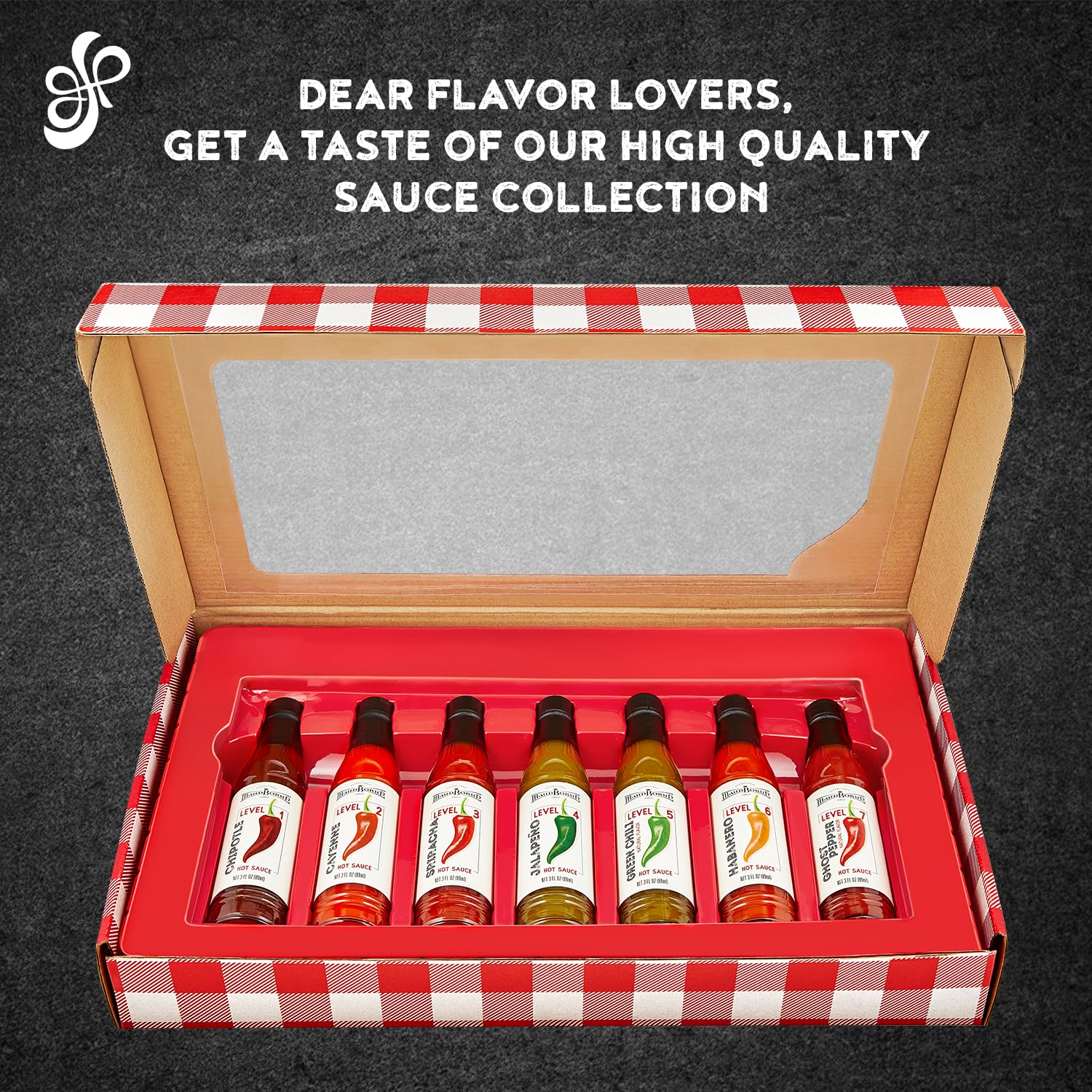 Colección de juegos de regalo de salsa picante  Paquete variado de salsas picantes  Sin gluten  Regalos veganos para hombres, mujeres, adolescentes
