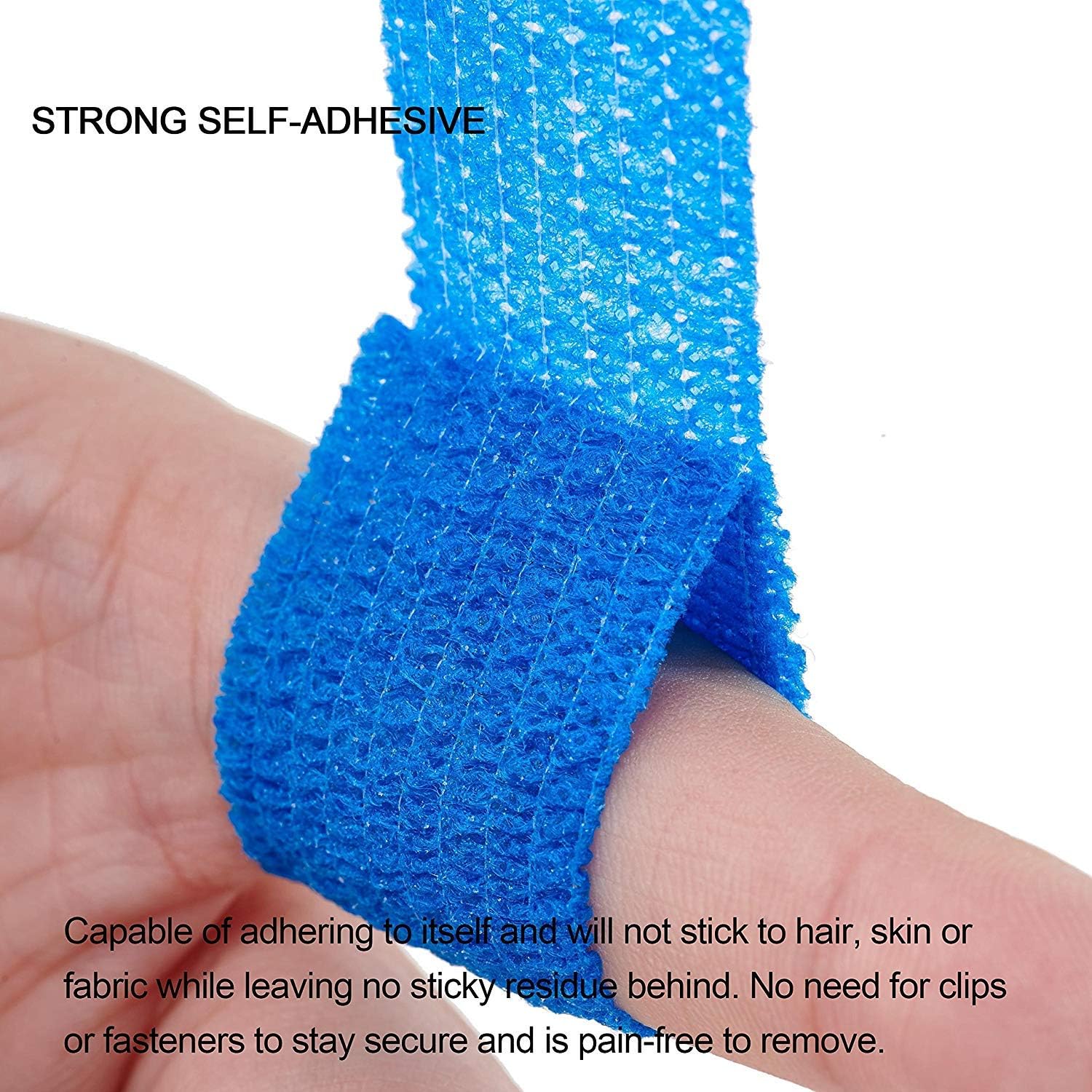 sansheng Paquete de 12 vendajes cohesivos autoadherentes, cinta atlética para muñeca, tobillo, mano, etc. (12 colores, 1 pulgada x 5 yardas)