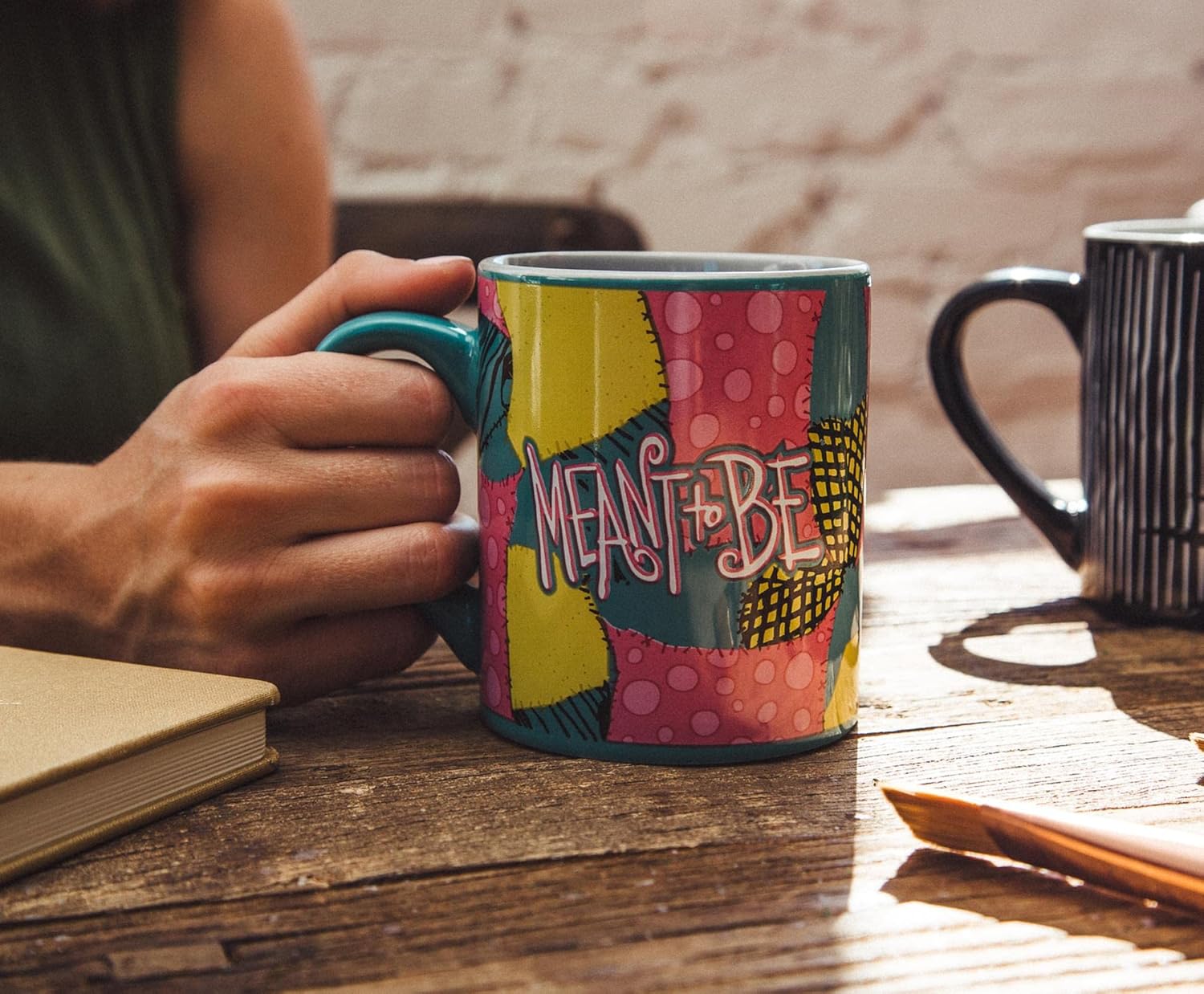 Disney Nightmare Before Christmas Jack and Sally Meant To Be – Juego de tazas de cerámica