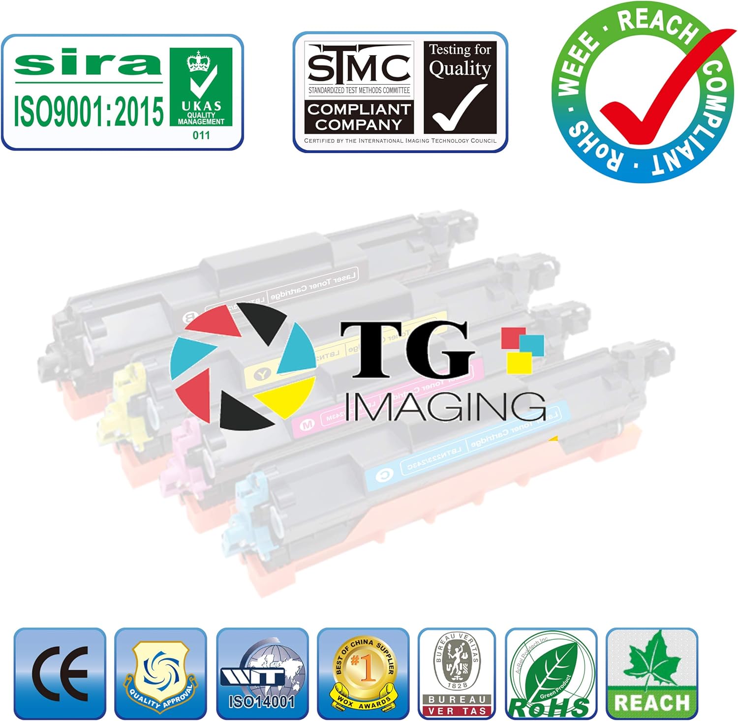 TG Imaging Paquete de 2 cartuchos de tóner compatibles con MLT-D103L para Samsung MLTD103L Toner funciona para impresoras ML-2950ND 2955ND 2955DW