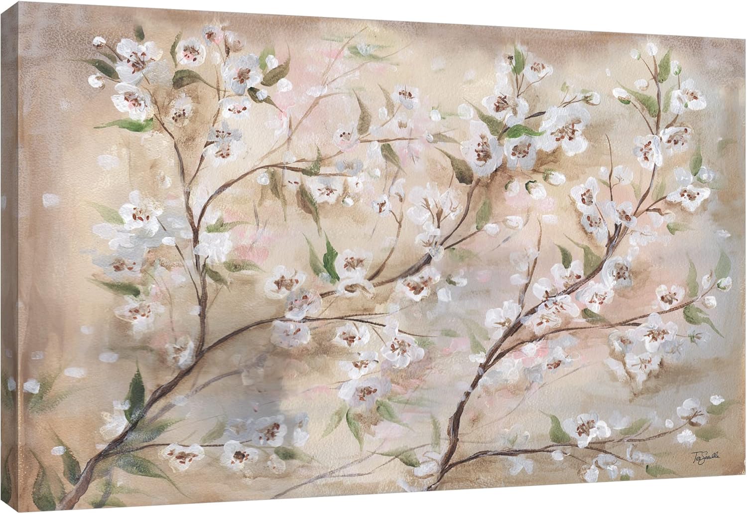 Jaxson Rea Tre Sorelle Studios – Lienzo envuelto en galería Cherry Blossoms III, 24 x 16 pulgadas