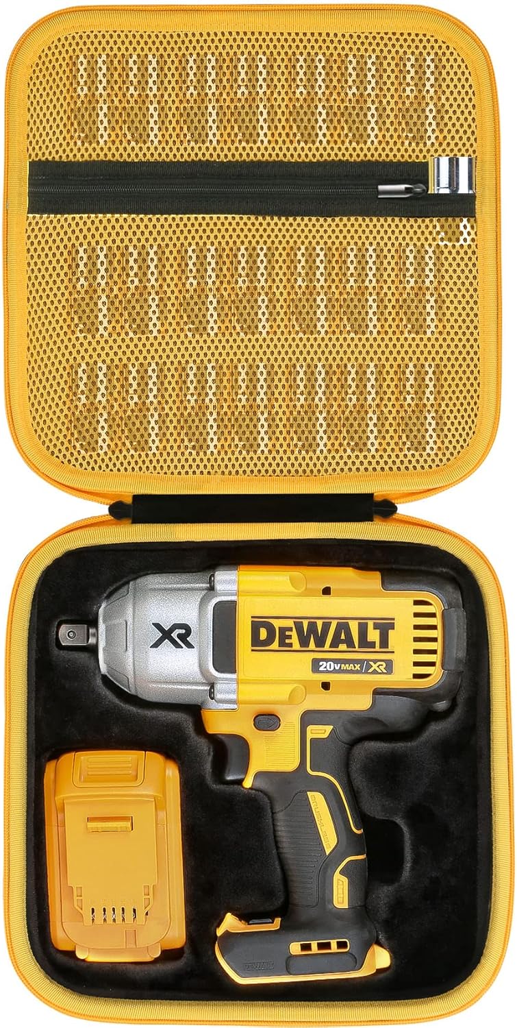 khanka Estuche rígido para Dewalt DCGG571M1DCGG571B kit de pistola de grasa + estuche rígido para llave de impacto de alto par DEWALT 20V MAX XR