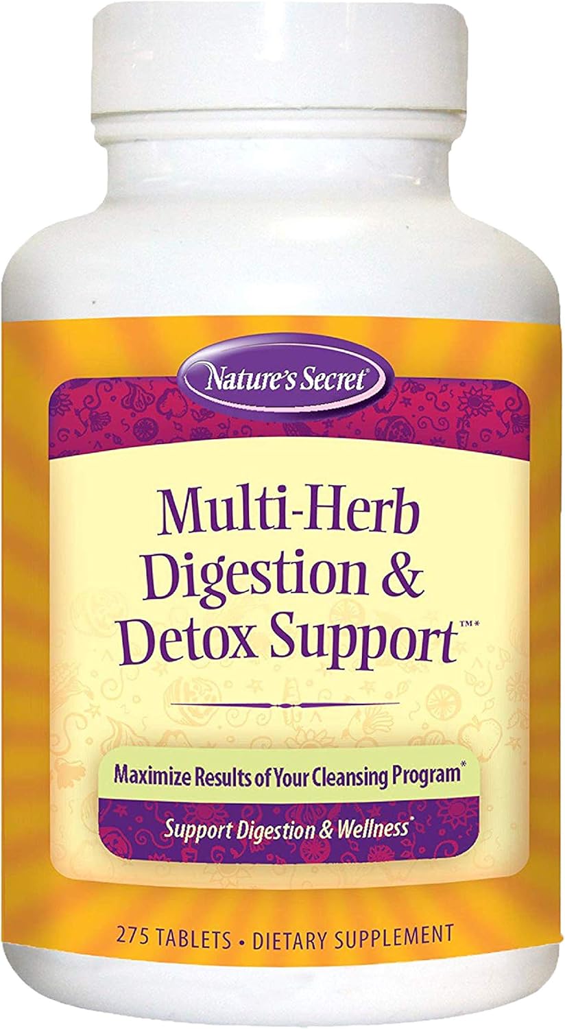 Nature’s Secret Suplemento dietético económico para la digestión y la desintoxicación con múltiples hierbas, 275 unidades
