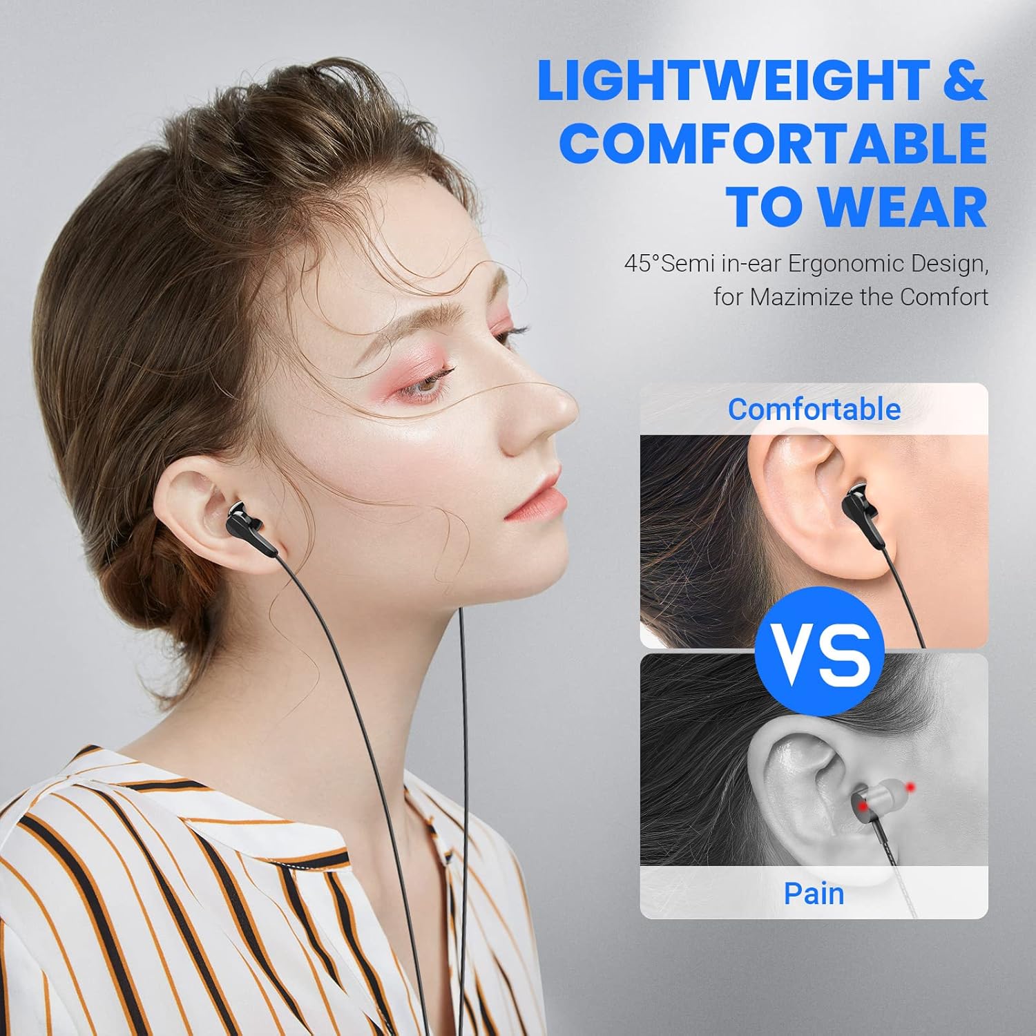 Auriculares USB C para Samsung S24 Ultra S23 Fe S22+, auriculares tipo C con micrófono, control de volumen estéreo de alta fidelidad, magnético en