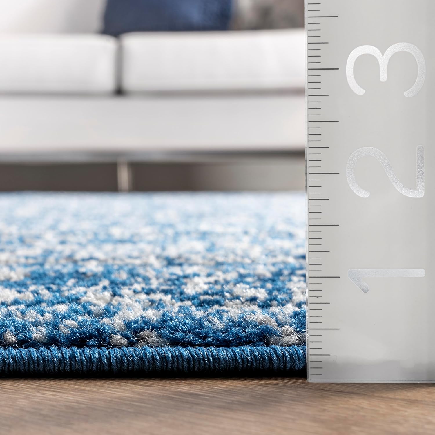 nuLOOM Alfombra vintage Waddell decorativa, 2 x 3, azul oscuro