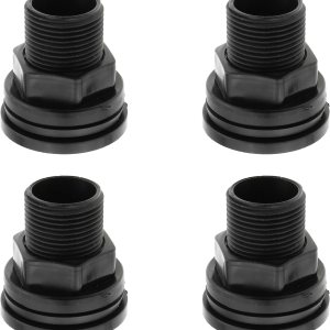 4 unids 34 pulgadas macho 12 pulgada hembra doble roscado tabique tanque de agua conector PVC tabique montaje para barriles de lluvia, acuarios, 4 unids 34 pulgadas macho 12 pulgada hembra doble roscado tabique tanque de agua conector PVC tabique montaje para barriles de lluvia, acuarios,