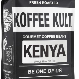 Koffee Kult Limited – Granos de café de Kenia tostado medio enteros – 100% granos arábica de comercio directo de origen único – Tostado artesanal Koffee Kult Limited – Granos de café de Kenia tostado medio enteros – 100% granos arábica de comercio directo de origen único – Tostado artesanal