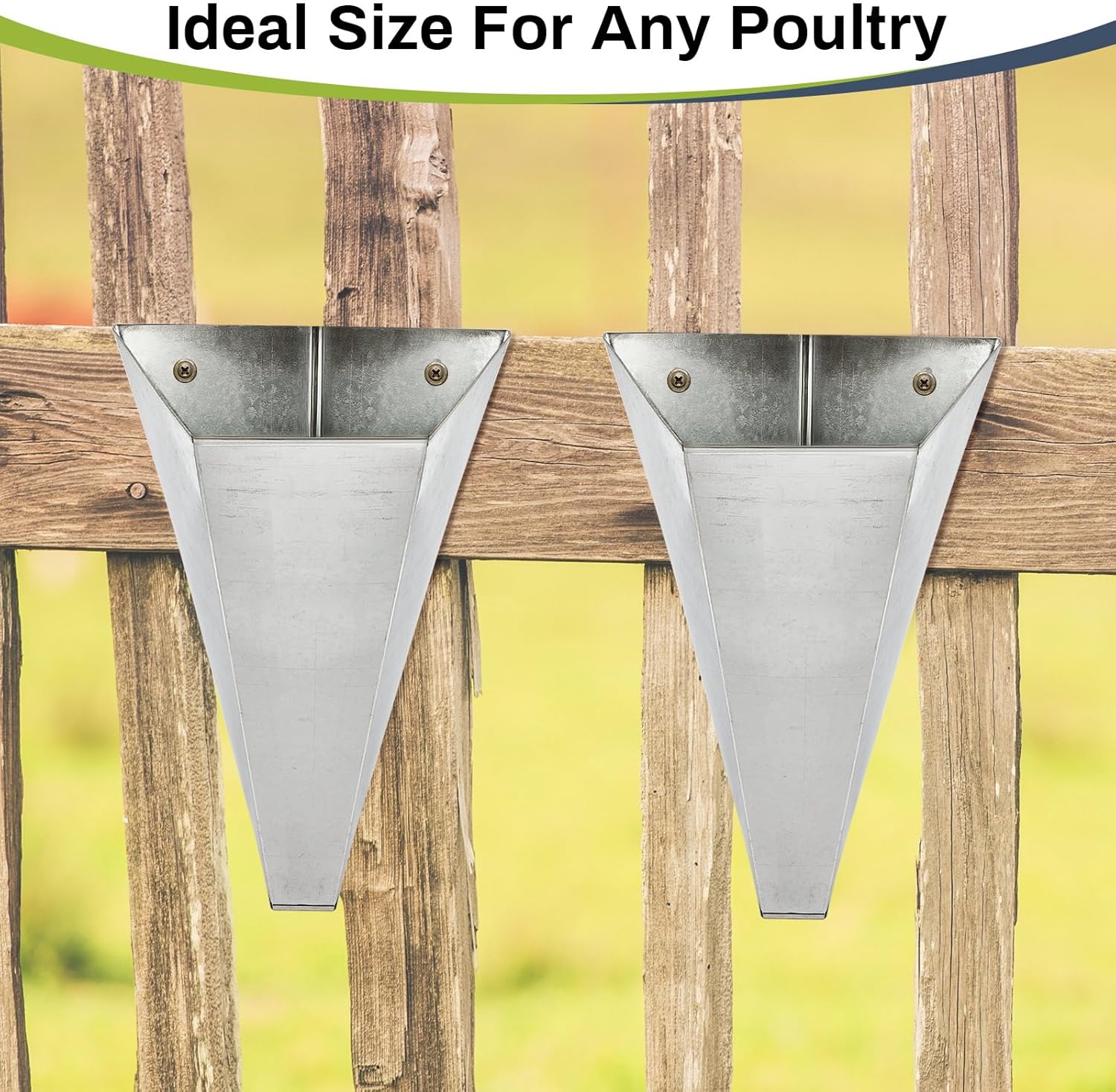 4 unidades de conos de retención de aves de corral de acero galvanizado mediano, cono de embudo de parte trasera plana, cono de pollo para matar
