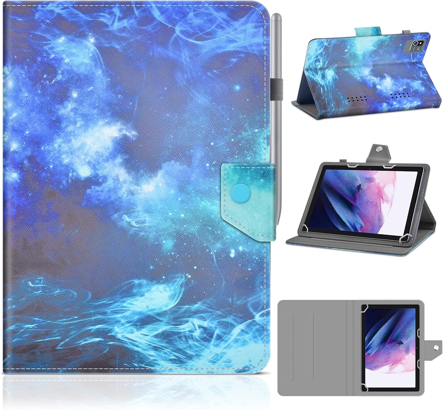 DETUOSI Funda para tablet Android de 10 pulgadas para Okaysea 10.1, Moderness 10.1, Blackview Tab 7 10.1, TCL TAB MAX 10.4, Novojoy 10.1, BaKEN