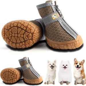Hcpet – Zapatos para perros pequeños, botas transpirables, protectores de patas para pavimento caliente, botas de senderismo de nieve para invierno, Hcpet – Zapatos para perros pequeños, botas transpirables, protectores de patas para pavimento caliente, botas de senderismo de nieve para invierno,