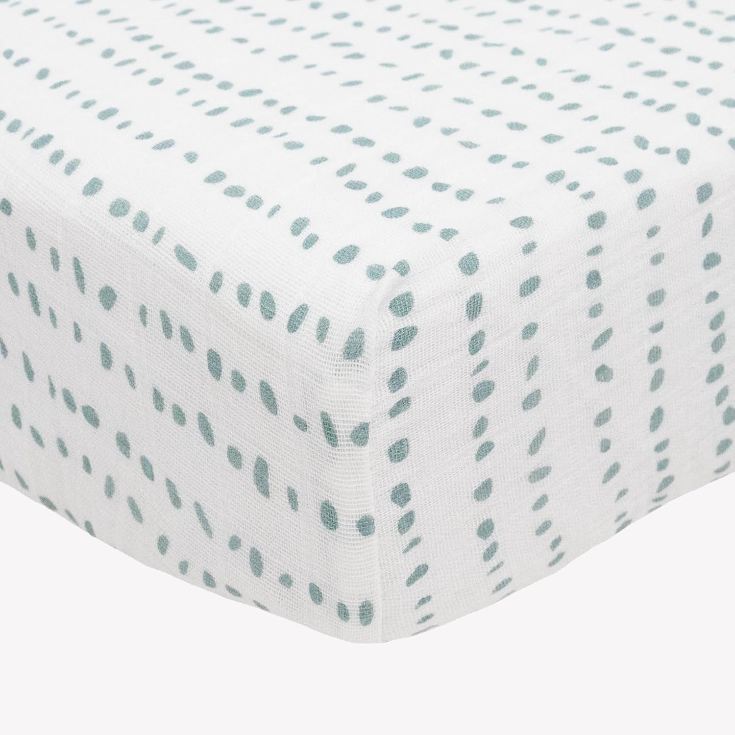 Little Unicorn Sábana bajera ajustable de muselina de algodón para cuna, súper suave, tamaño para colchón estándar de cuna de bebé y cama para niños