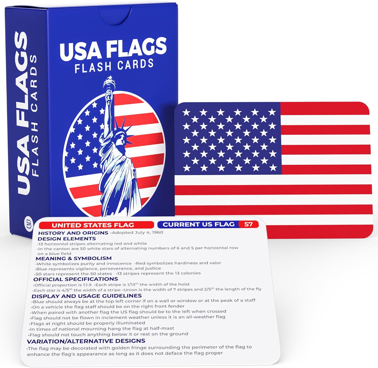 Briston 71 tarjetas flash divertidas de geografía y bandera de EE. UU. – Estados Unidos, territorios, tribus nativas y más – Historia, orígenes y