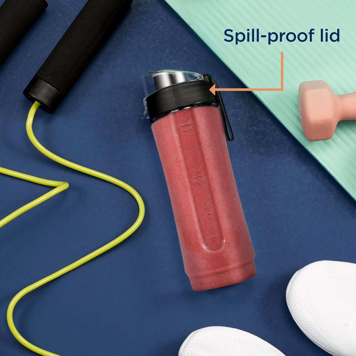 Oster MyBlend Plus – Licuadora personal, 20 onzas, sin BPA, portátil, 500 vatios, con una función de un solo toque, hoja de acero inoxidable y