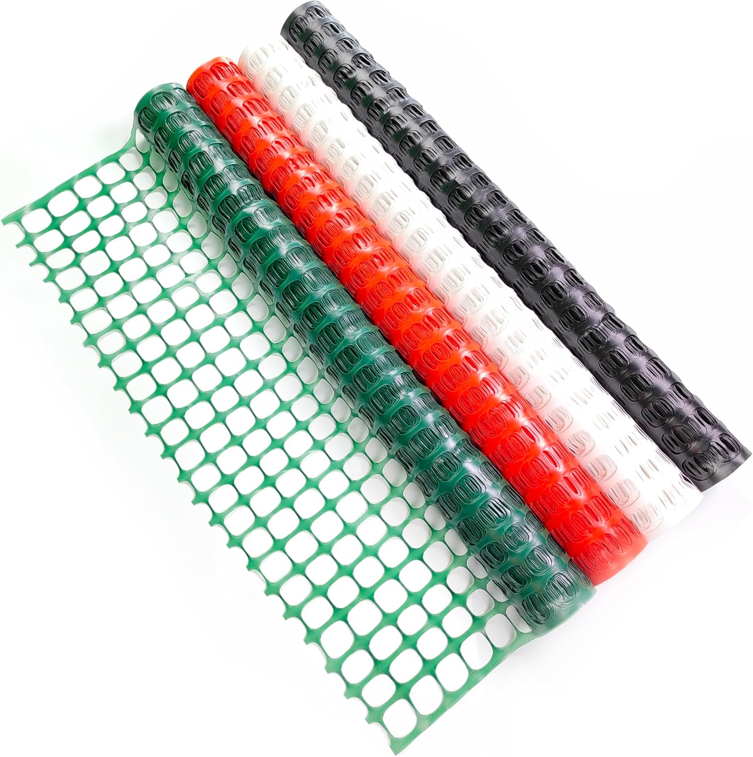 Valla de seguridad de malla de plástico, rollo de 4 x 100 pies con 100 bridas, red temporal reutilizable para cercado de jardín, construcción, valla