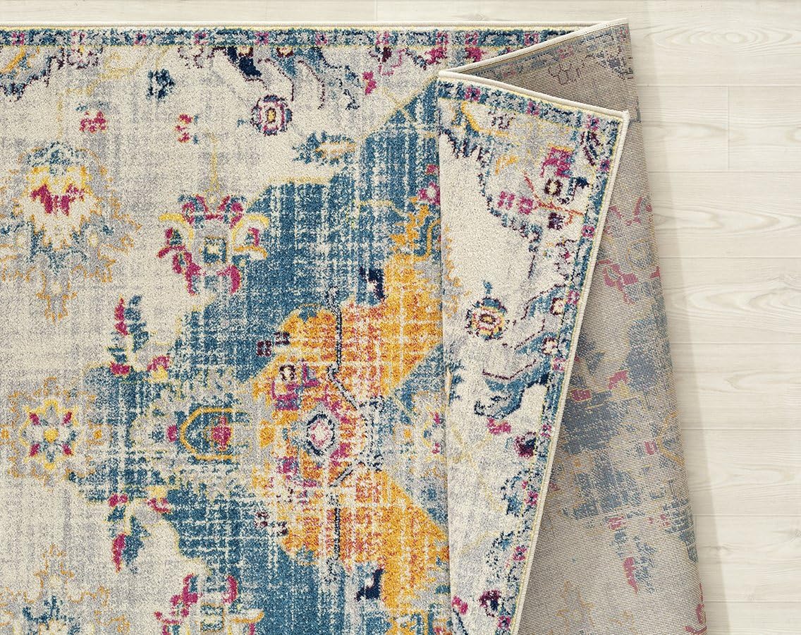 United Weavers Abigail Mireya – Alfombra de pasillo, 2 pies 7 pulgadas x 7 pies 2 pulgadas, color azul