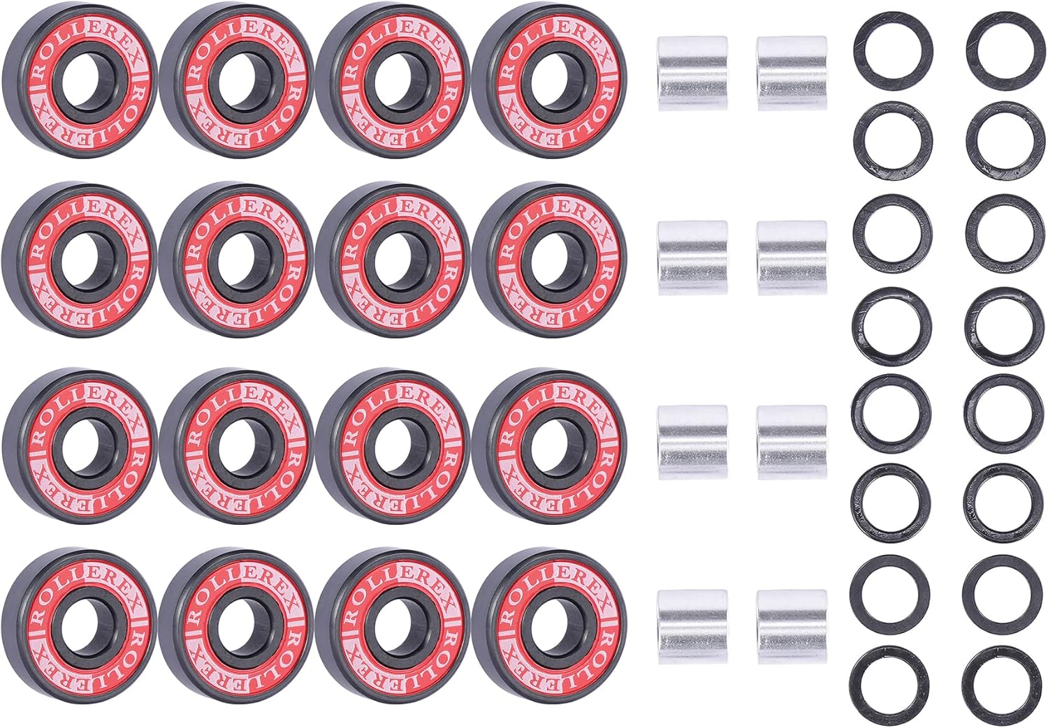 ST360 92A – Ruedas para patines de ruedas de 2.126 in x 1.260 in (paquete de 8 con rodamientos, espaciadores y arandelas) (opciones de color), para