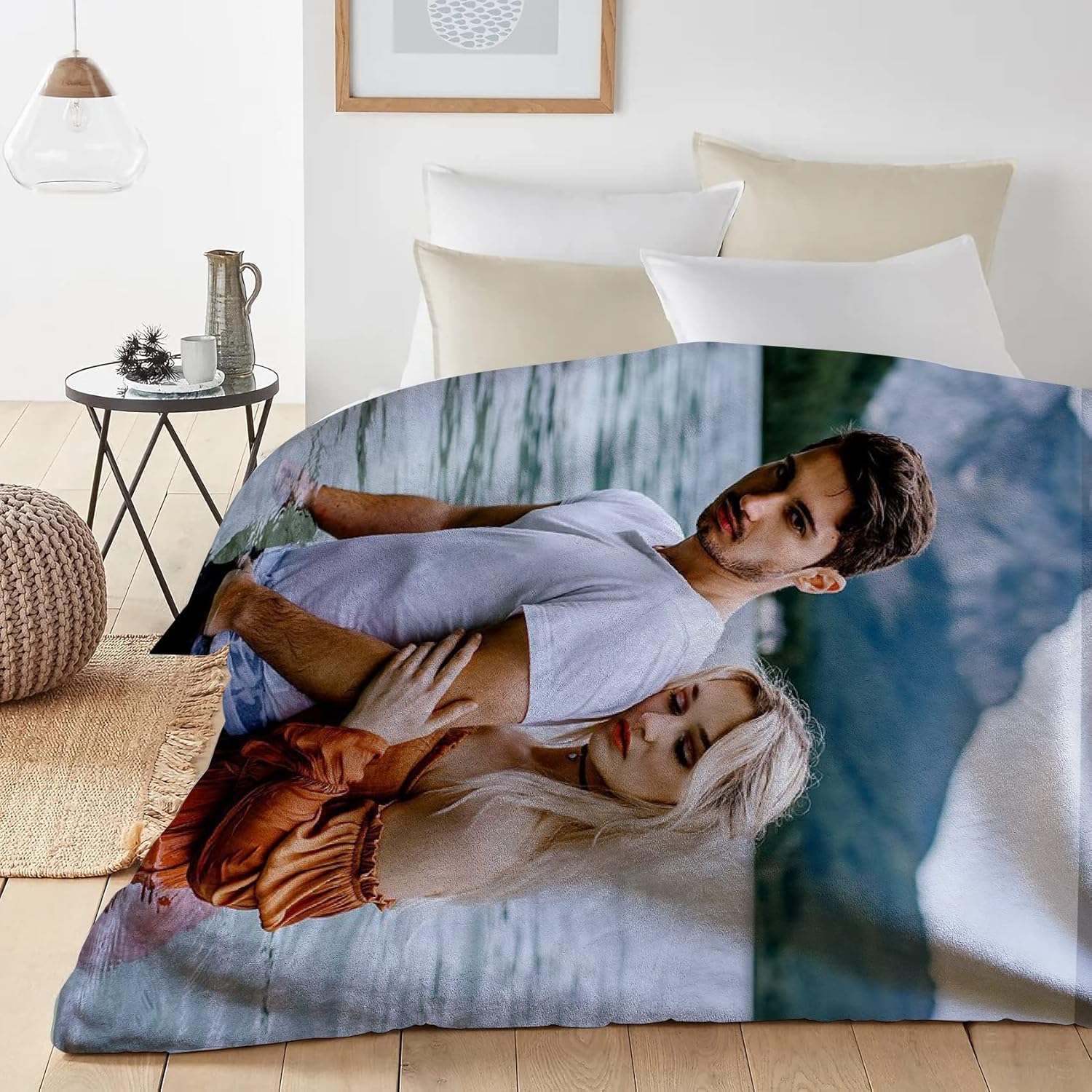 Manta personalizada, mantas personalizadas con fotos, regalos personalizados para parejas, manta de Navidad, regalos personalizados para Navidad,