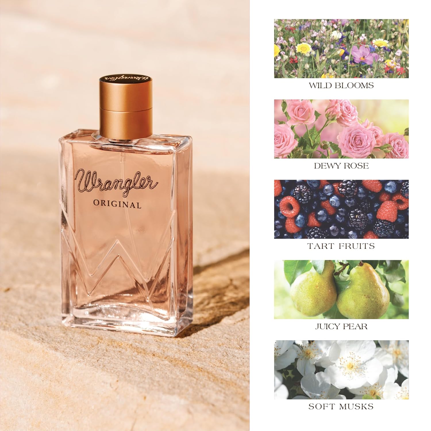 Wrangler Perfume original para ella por Tru Western, 2.5 onzas líquidas, frutas azucaradas, agrio, vibrante.