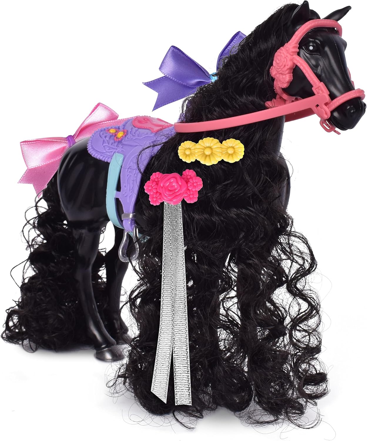 Glam-R-Ranch Raven Dream – Juguete de caballo con accesorios