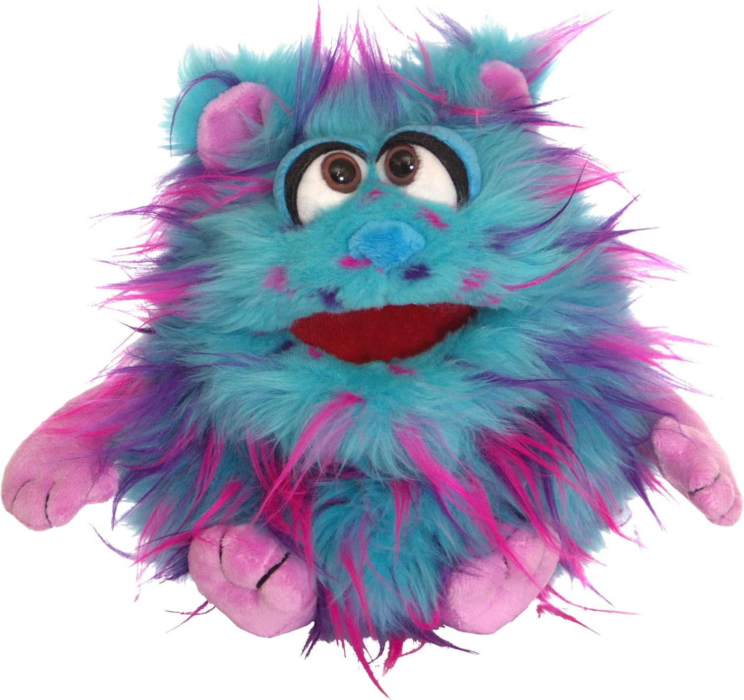 Living Puppets – Pitido el monstruo azul de 9 pulgadas, marioneta de mano de felpa para niños y niñas