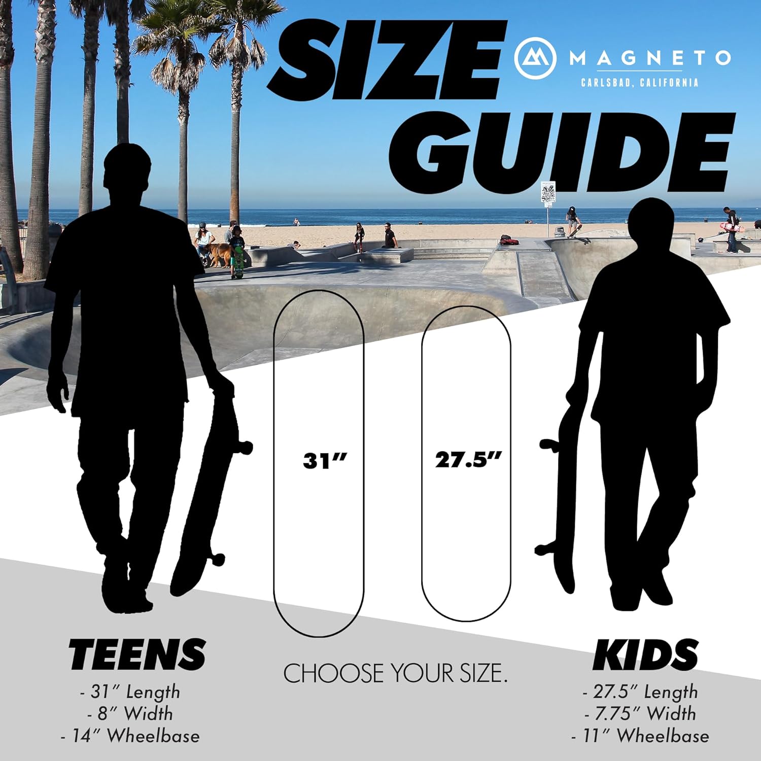 Magneto Patineta completa  Madera de arce  Rodamientos ABEC 5  Tabla cóncava de doble patada  Monopatín para niños  Patinetas para principiantes,