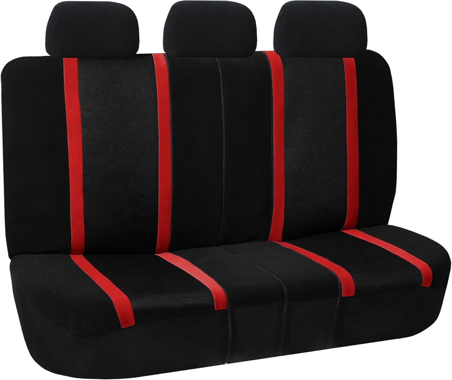FH GROUP FH-FB070115+FH2033, protectores de asiento de auto deportivos, compatibles con bolsa de aire y bancos con separación con protector de