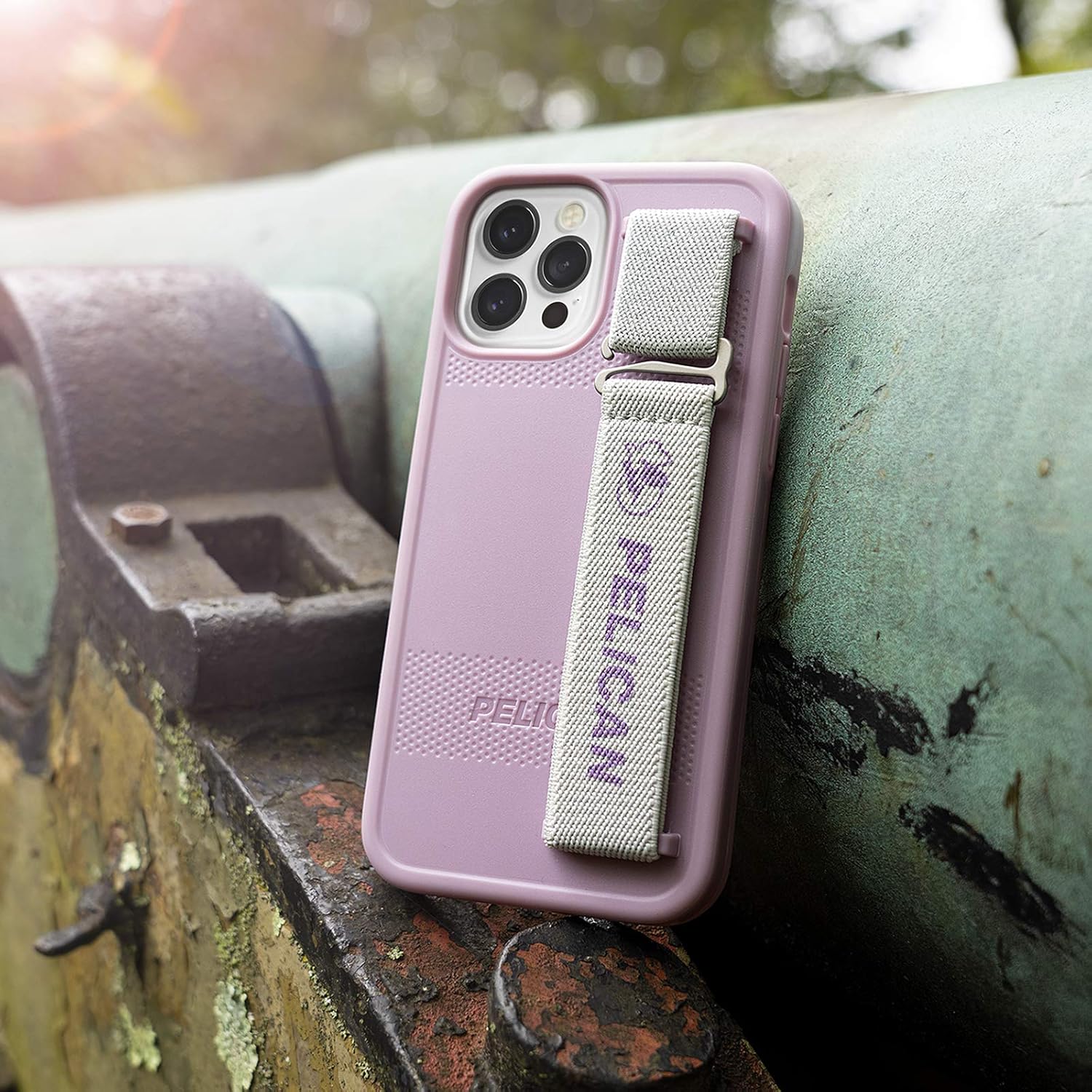 PELICAN – Serie PROTECTOR SLING – Funda para iPhone 12 y iPhone 12 Pro (5G), protección contra caídas de 15pies, de 6.1 pulgadas, color morado malva