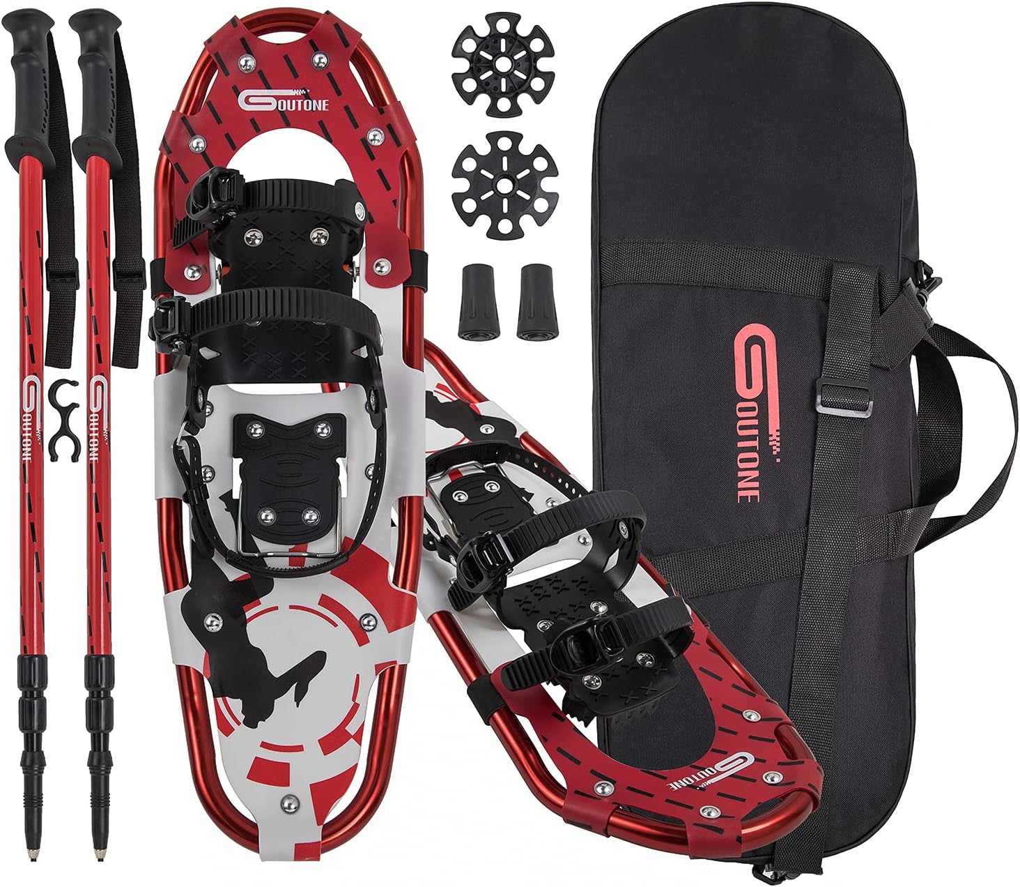 Goutone – Raquetas de nieve ligeras de 212530 pulgadas para adultos, mujeres y hombres, zapatos de nieve de aleación de aluminio para senderismo y
