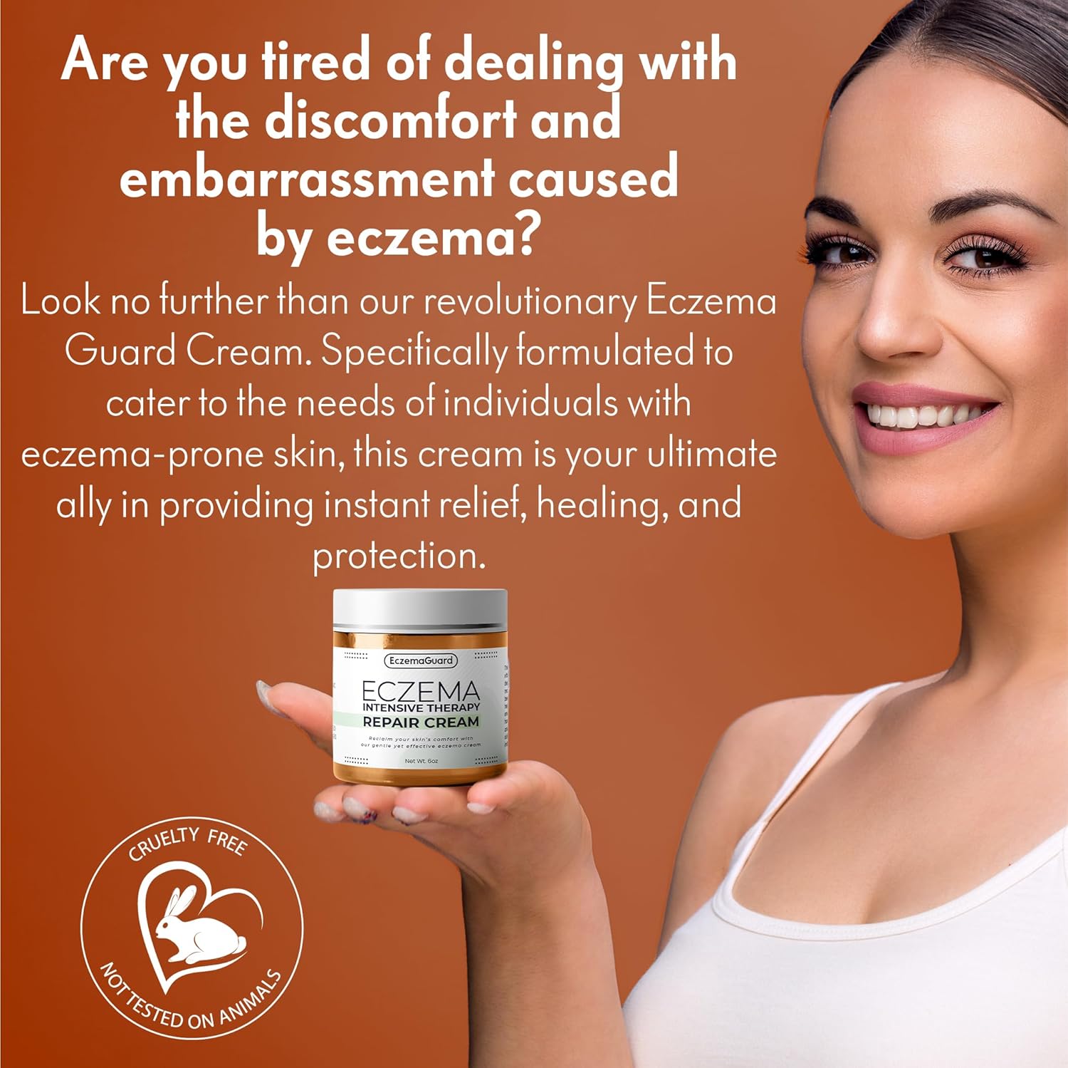 Eczema Guard -Tratamiento natural de eccema, hidratante hipoalergénico, alivio de la piel sensible, producto para el cuidado del eccema, cuidado