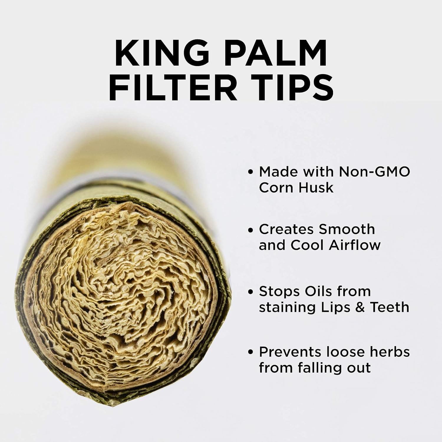 King Palm Conos de tamaño delgado  (2 paquetes, 4 rollos)  Pre rollos para apretar y reventar  Conos preenrollados con sabor orgánico  Pre rollos de