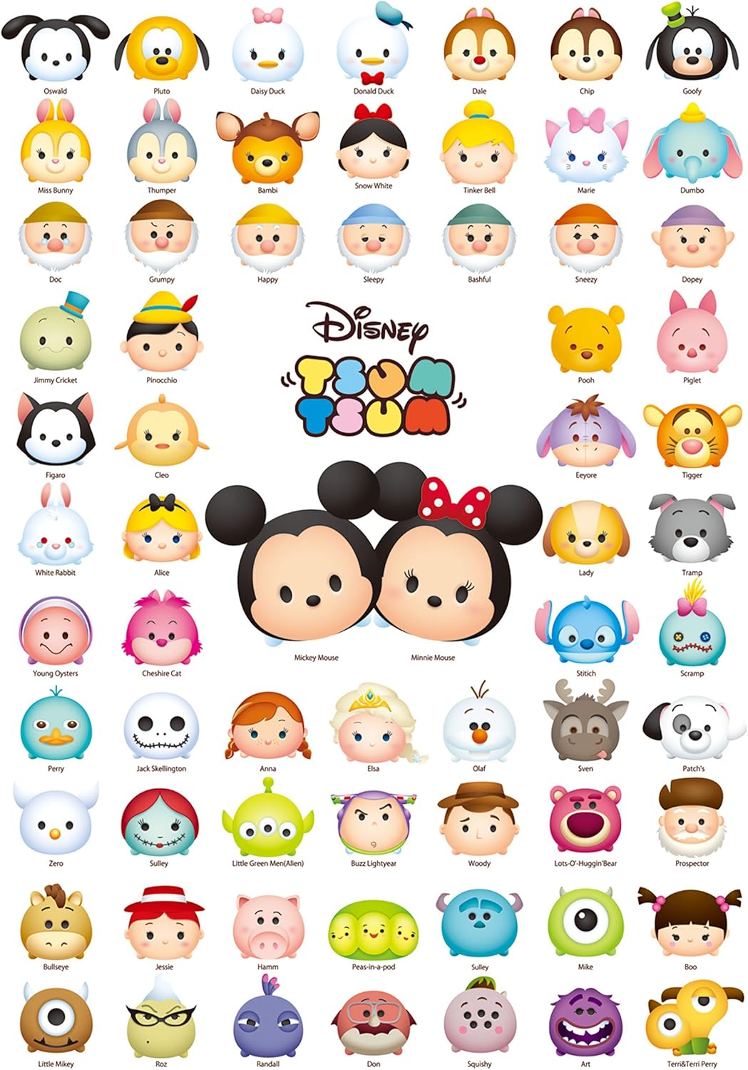 Tenyo Disney Tsum Tsum Line Up! Rompecabezas (1000 piezas)