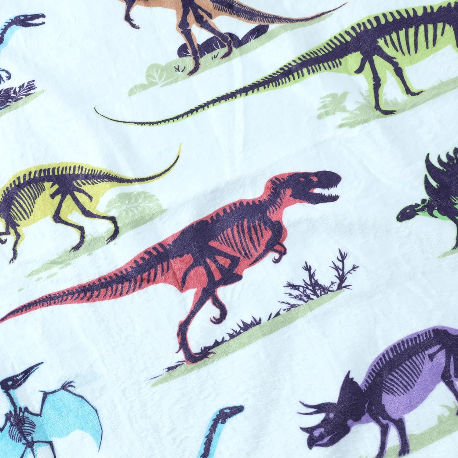 Manta de dinosaurio suave para niños, regalo para los amantes de los dinosaurios, manta con dinosaurios en ella, acogedora y esponjosa, regalos de