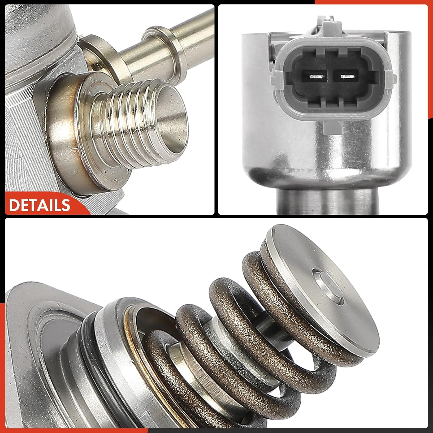 A-Premium Bomba de combustible de alta presión con sello compatible con Kia Soul, Forte5, Forte Koup, Rio & Hyundai Accent, Veloster, 2012-2016, 1.6L