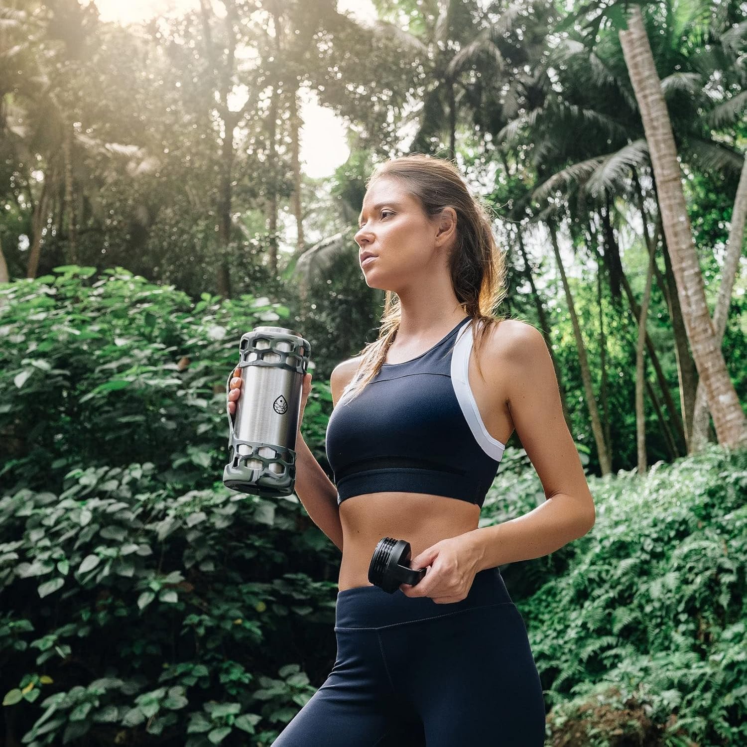 REUZBL Protector de funda de silicona para maletero con asa para Hydro Flask de 40 onzas, 32 onzas, 24 onzas, 21 onzas y accesorios similares para