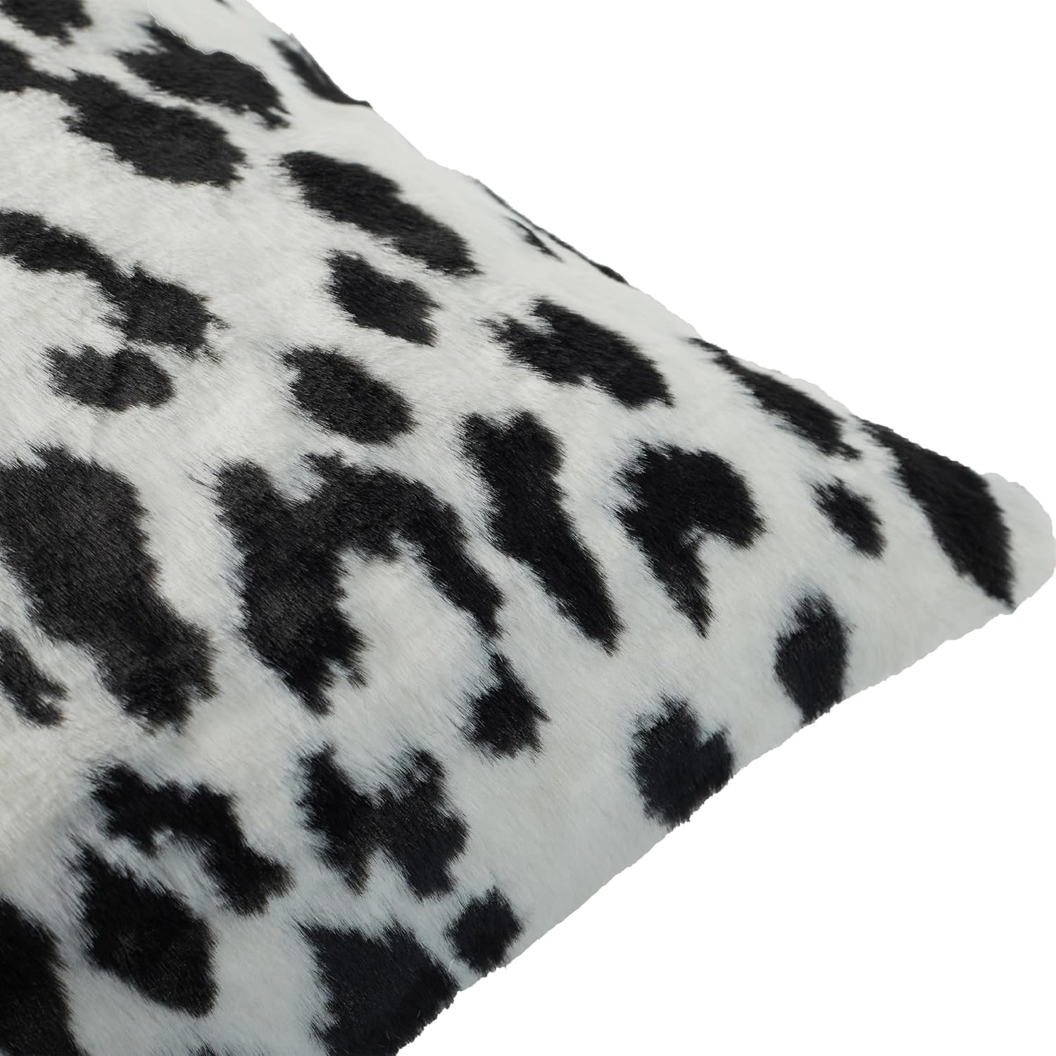 Juego de 2 fundas de almohada de sherpa, acogedoras y esponjosas fundas de cojín decorativas para sofá, cama, 18 x 18 pulgadas, dálmata