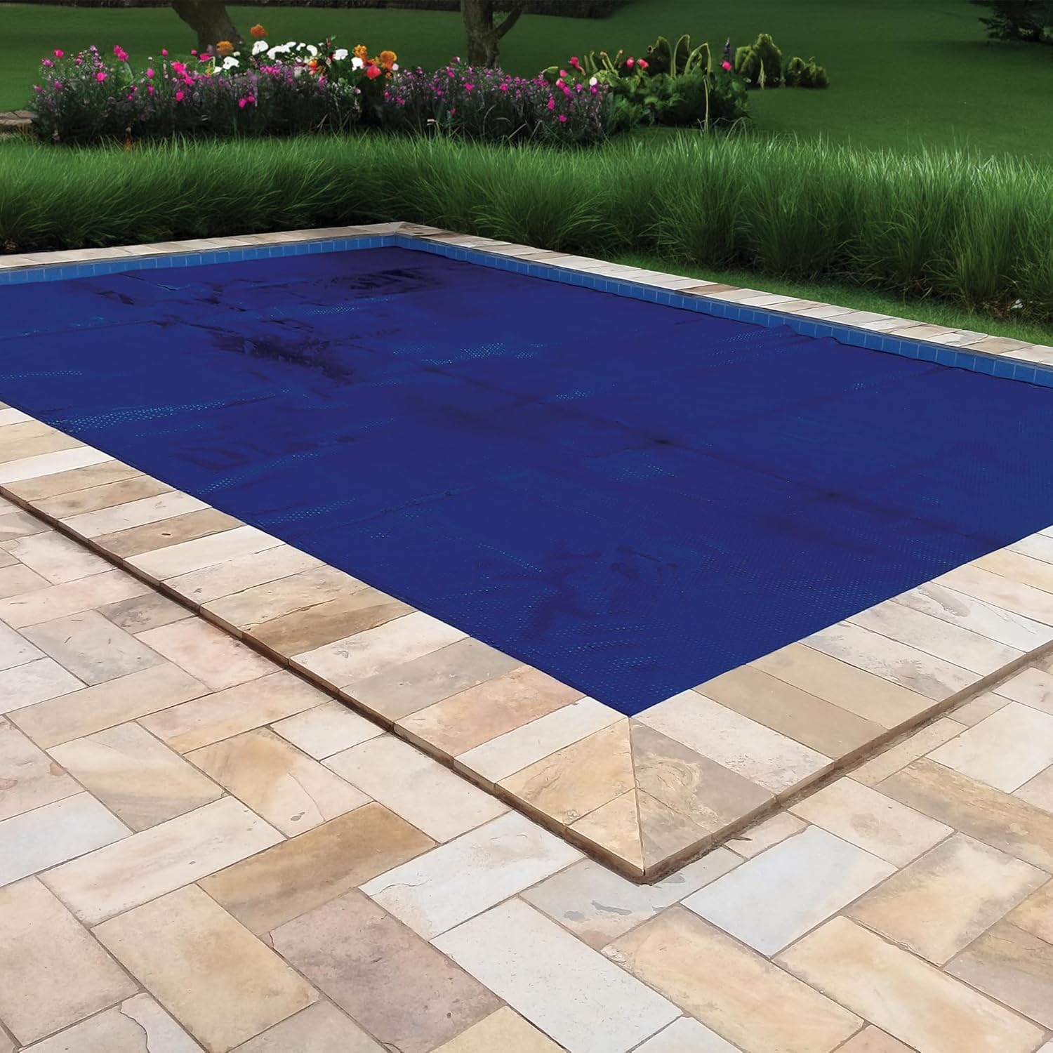 In The Swim Cubierta solar rectangular premium Plus de 24 x 44 pies para piscina solar de 12 mil para calefacción solar sobre el suelo y piscinas