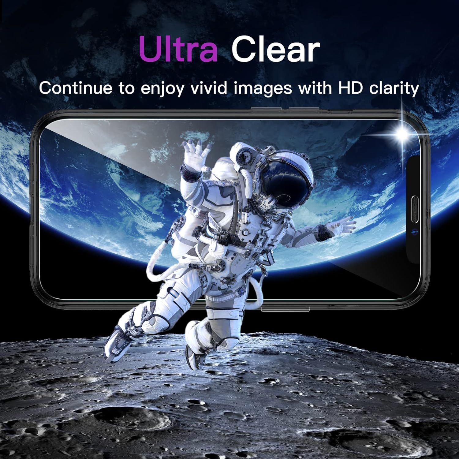 JETech Funda 3 en 1 para iPhone 12 Mini de 5.4 pulgadas, con 2 protectores de pantalla y 2 protectores de lente de cámara, película de vidrio