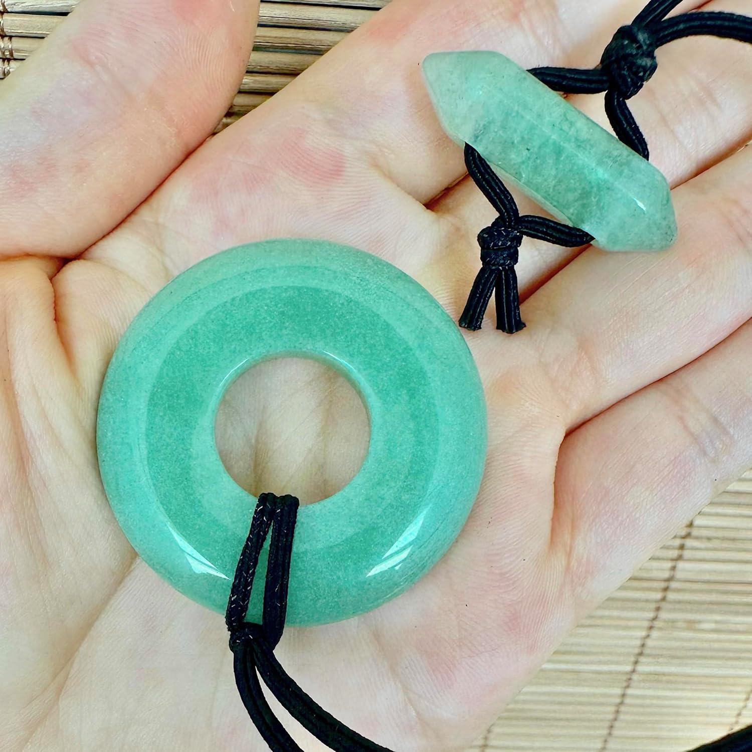 Nutty Natte Lazo elástico anudado con piedras preciosas para cabello rastas y cabello grueso, accesorios para cola de caballo, accesorios para el