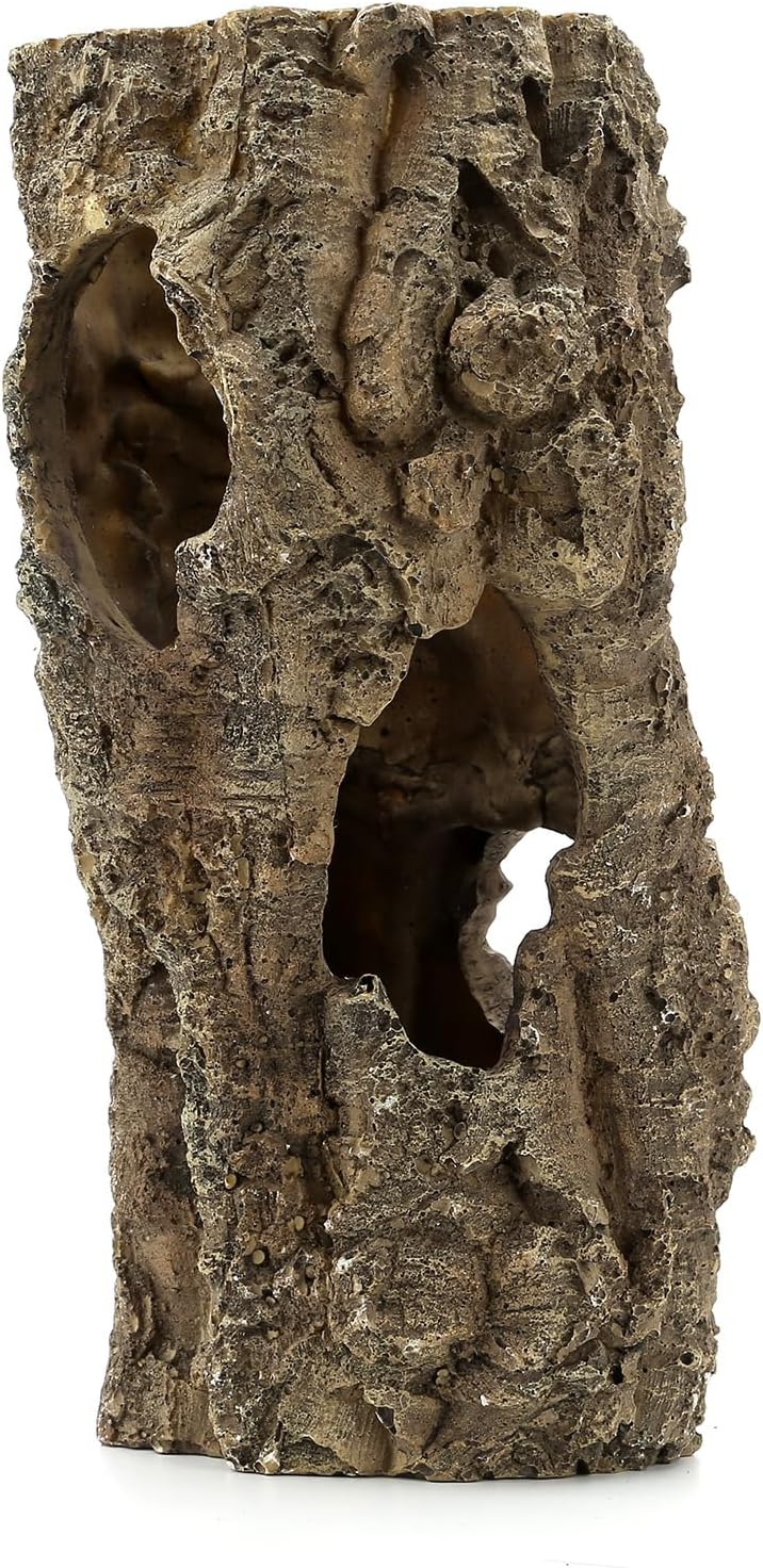 Piel de reptil grande, 12 pulgadas, decoración de acuario, escondite territorial de peces, casa de escondite, decoración de reptiles